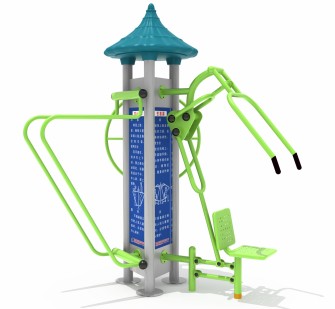 大轉(zhuǎn)輪+坐推訓(xùn)練器+雙杠