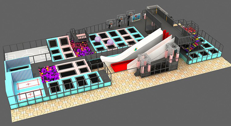 大型蹦床設備 大型蹦床設備