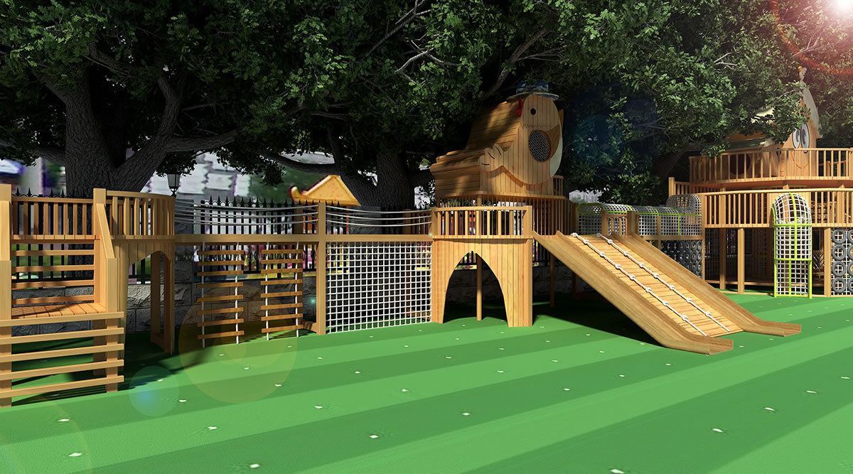 戶外木質(zhì)滑梯定制 戶外木質(zhì)滑梯定制